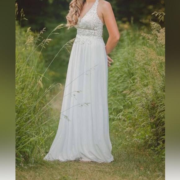 White Prom Dress - Picture 2 of 2